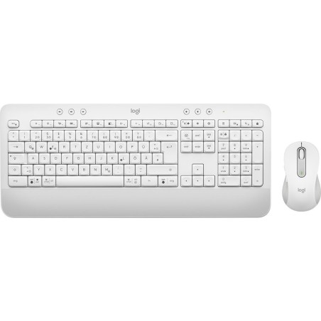 Logitech Signature MK650 Combo for Business Sæt med mus og tastatur Pressestempel Trådløs Tysk