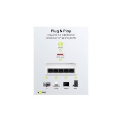 Goobay 5-Port Switch Gigabit Hvid