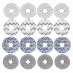 16pcs Mop Pads for Dreame, Ecovacs & Roborock