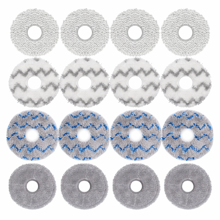 16pcs Mop Pads for Dreame, Ecovacs & Roborock