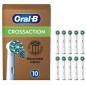 Oral-B Pro CrossAction Børstehoveder Hvid, 10 stk Oral-B Pro CrossAction Børstehoveder Hvid, 10 stk