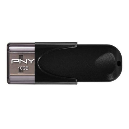 PNY Attach 4 16GB USB 2.0 USB Stick - Praktisk, Hurtig & Elegant Sort Design - Varenummer: 3536401519362