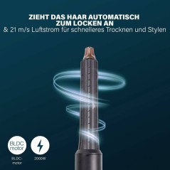"Princess Sort HRtrrerhrstyler Airstyler Pro - Skab Professionelle Frisure På Sekunder!"