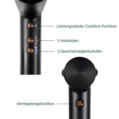 "Princess Sort HRtrrerhrstyler Airstyler Pro - Skab Professionelle Frisure På Sekunder!"