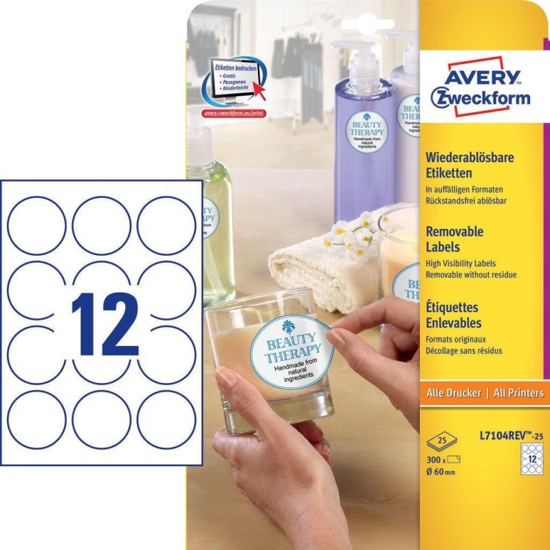 Avery Self-Adhesive Label Circle Avery Self-Adhesive Label Circle
