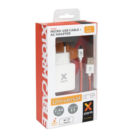 Xtorm Woven Micro USB cable for – holdbart flettet kabel