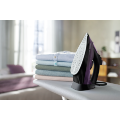 Philips 5000 Series DST5030 Dampstrygejern 2400W - Effektiv, Stilrent, Sort/Lilla Design!