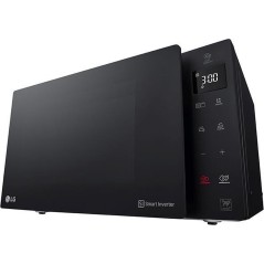 LG MH6535GIS Sort Kombi Mikrobølgeovn - 25 L, 1000 W | Effektiv Madlavning Over Komfuret