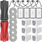 Roborock Saros 10R / Qrevo Curv 2 Pro CurvX Replacement Parts Kit – 2 Main Brushes, 6 Dust Bags, 4 HEPA Filters