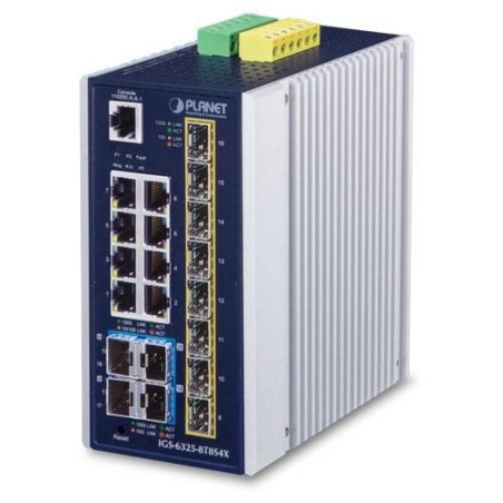 Planet IP30 Industrial L3 8-Port – IGS-6325-8T8S4X