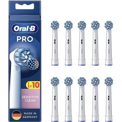 Oral-B Pro Sensitive Clean Tandbørstehoveder 10-Pak - Skånsom Rengøring til Ideel Mundpleje!