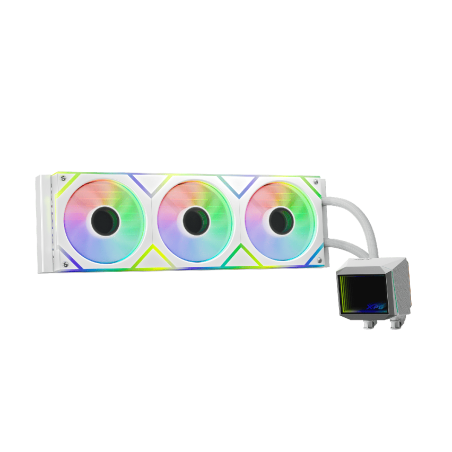 XPG LEVANTE II 360 kølesystem 1-pack Hvid 3 x 120 mm