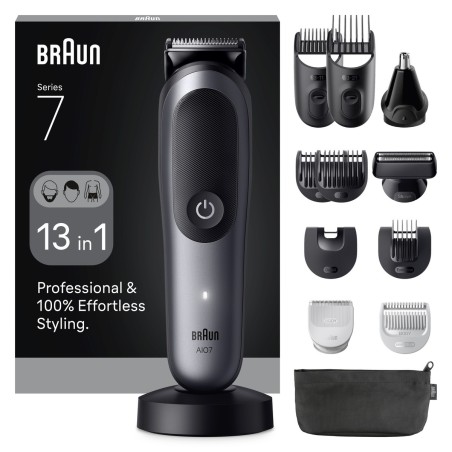 Køb Braun All-in-One Series 7 AIO7560 Trimmer - Sort | Effektiv, Præcis & Stilfuld Grooming