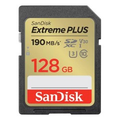 Sandisk EXTREME PLUS 128GB SDXC - Højkapacitets SD-kort