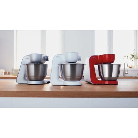 Bosch Serie 4 MUM58200 Køkkenmaskine 3.9liter 1000W Sølv/hvid