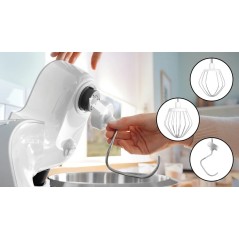 Bosch Serie 4 MUM58200 Kjøkkenmaskine 39L - 1000W Slvhvid | Effektiv & Alsidig til Dine Madlavningsbehov