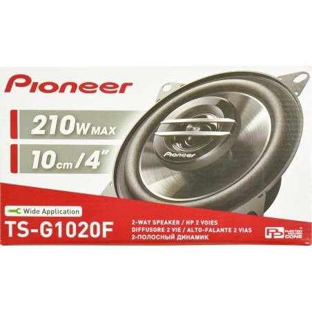 Pioneer G-series TS-G1020F Højttalere Sort - Kvalitet, Kraft og Stil til Dit Musikunivers