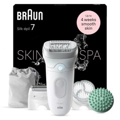 Braun Silk-pil 7 SE7-081 Epilator Hvid - Effektiv Hårfjerning til Silke Blød Hud!