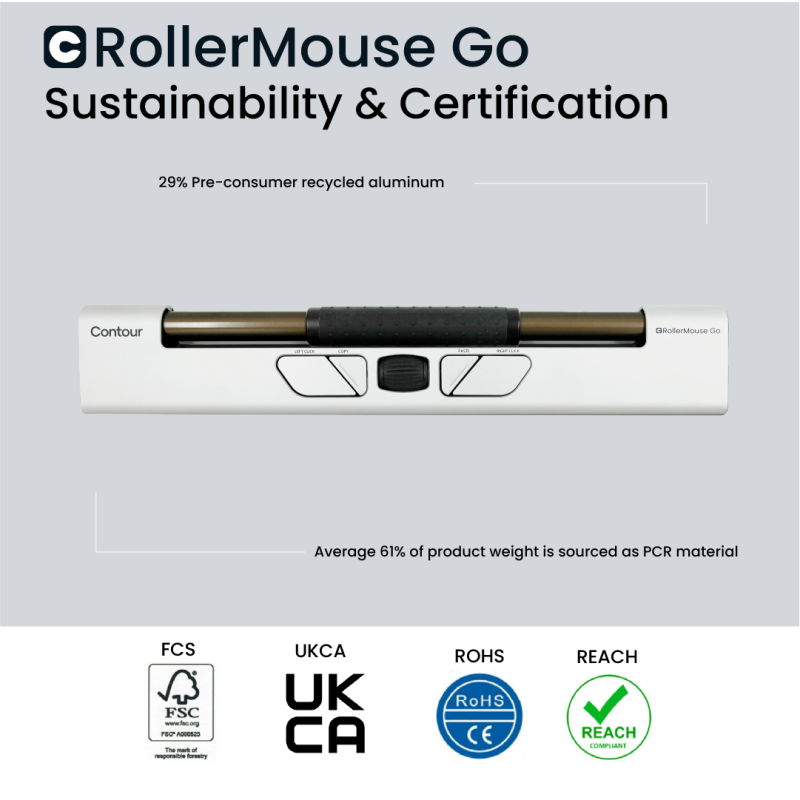 Contour RollerMouse go Central pegenhed Contour RollerMouse go Central pegenhed