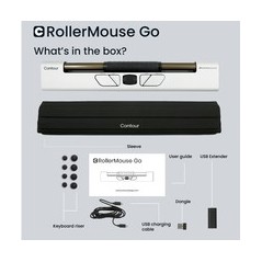 Contour RollerMouse Go Central - Ergonomisk mus til optimal komfort og effektivitet