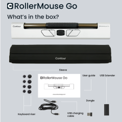 Contour RollerMouse Go Central - Ergonomisk mus til optimal komfort og effektivitet