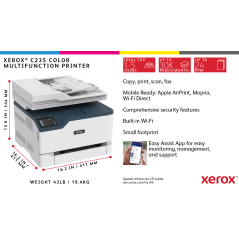 Køb Xerox C235 Laserprinter - Effektiv, Pålidelig og Kvalitetsprint | Varenummer: 0095205069341