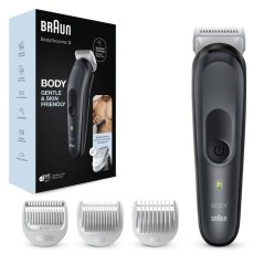 Braun BodyGroomer 3 BG3340 Trimmer - Effektiv, Stilet & Hvid - Perfekt til Pleje!
