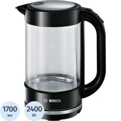 Køb Bosch Elkedel 17L 24kW Sort - Effektiv Kogning og Stilfuldt Design!