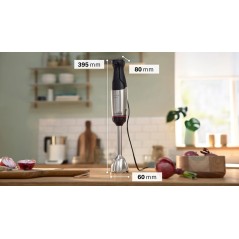 Bosch Serie 6 MSM6M621 Blender 0,5L 1000W - Sort | Effektiv, Stilfuld & Alsidig Blender til dit Køkken