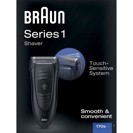 Braun Series 1 170 Barbermaskine i Sort - Effektiv, Præcis og Stilet Barbering