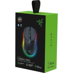 Razer Cobra Pro Optisk Trådløs Mus - Sort | Præcision & Komfort i Ét Design - Varenr: 8886419334125