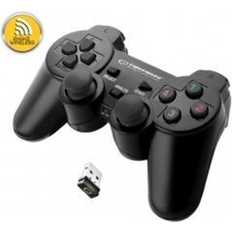 Esperanza GLADIATOR Controller til PC & Sony PlayStation 3 – Sort | Optimeret Spiloplevelse med Komfort & Præcision – Varenr. 59