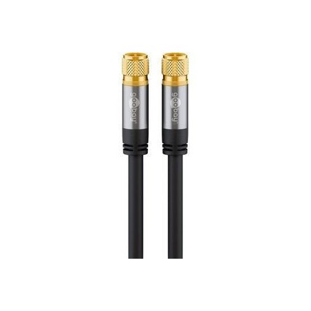 Goobay Antennekabel Firelagsskjold 10m Sort - Kvalitet, Holdbarhed & Optimal Signal!