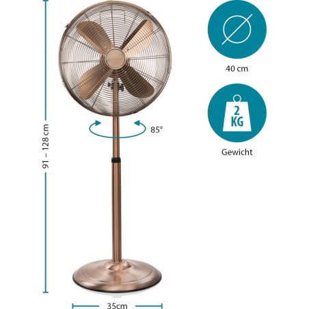 Tristar VE-5971 Køleventilator Gulvstående Brun