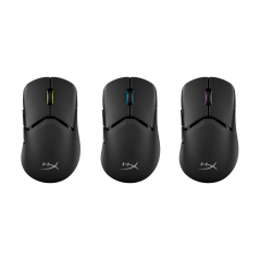 HyperX Pulsefire Saga Pro Optisk Trådløs Mus - Hurtig Respons, Ergonomisk Design, Sort - Varenr. 0198415001658