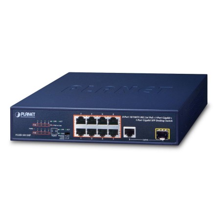 Planet 8-Port 10/100TX 802.3at PoE FGSD-1011HP