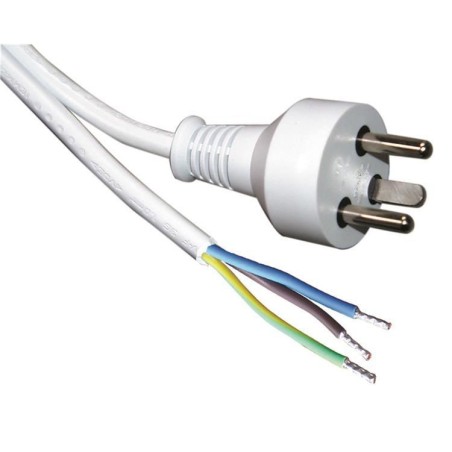 Roline Power Cable White 6 M Power - Høj Kvalitet Strømkabel 30.16.9035