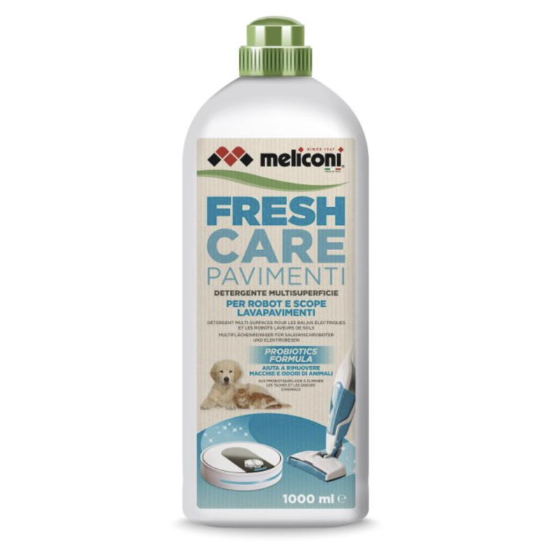 Meliconi Fresh Care 2in1 Gulvrens til Robotstøvsuger & Håndstøvsuger 1L – Anti-lugt Formel