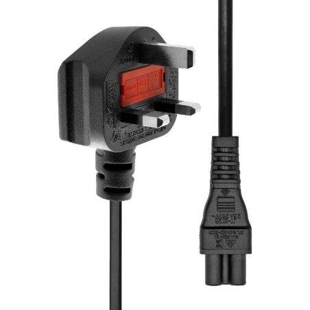 ProXtend Power Cord UK to C5 5M Black - Høj Kvalitets Strømkabel | PC-GC5-005