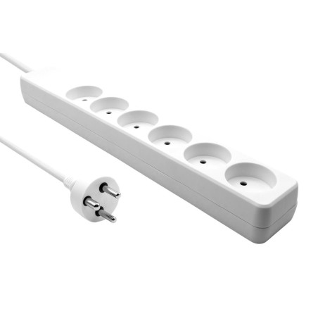 ProXtend Danish Power Strip 6-vejs 1M - Pålidelig og Effektiv Strømforsyning | K6-K01W