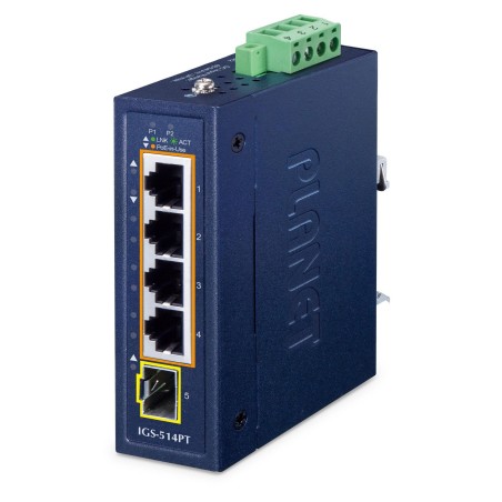 Planet IP30 Compact size 4-Port IGS-514PT - kompakt industriel switch