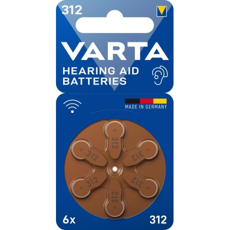 Varta 312 Single-Use Battery Pr41 - VARTA 312