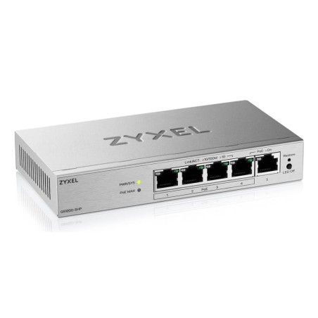 Zyxel GS1200v3 Series GS1200-5HPv3 Switch 5-porte Gigabit Ethernet PoE+