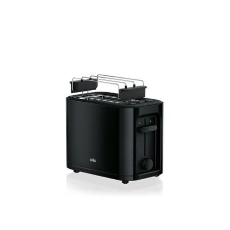 "Braun PurEase HT3010 BK Brødrister - Elegant Sort Design til Perfekte Ristet Brød!"