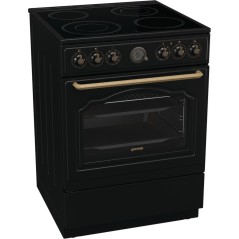 Gorenje Classic GECS6B70CLB Komfur Fritstående Keramisk kogeplade Sort