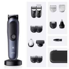 Braun All-in-One Series 7 AIO7580 Trimmer Sort Blå