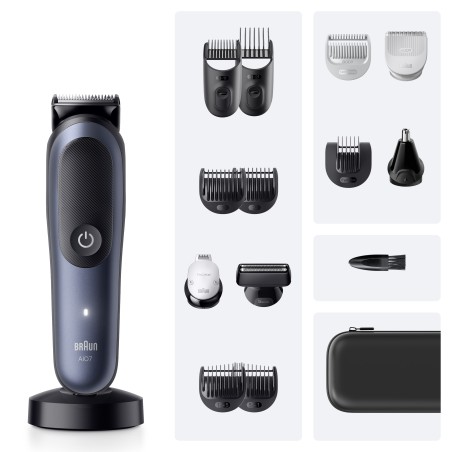 Braun All-in-One Series 7 AIO7580 Trimmer Sort Blå
