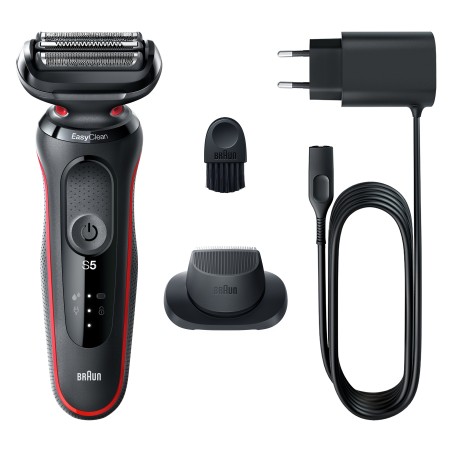 Køb Braun Series 5 51-R1200s Barbermaskine - Effektiv, Sort & Slank Design - Varenummer: 4210201429333