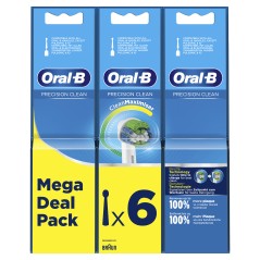 Oral-B Pro Precision Clean Børstehoveder Hvid, 6 stk.