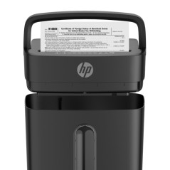HP One Shred 6CC Papirmakulator - Effektiv Delvis Makulering, Støjsvag (68 dB), Elegant Sort Design